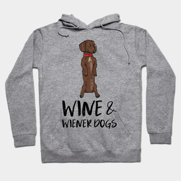 wine and wiener dogs Hoodie by juinwonderland 41